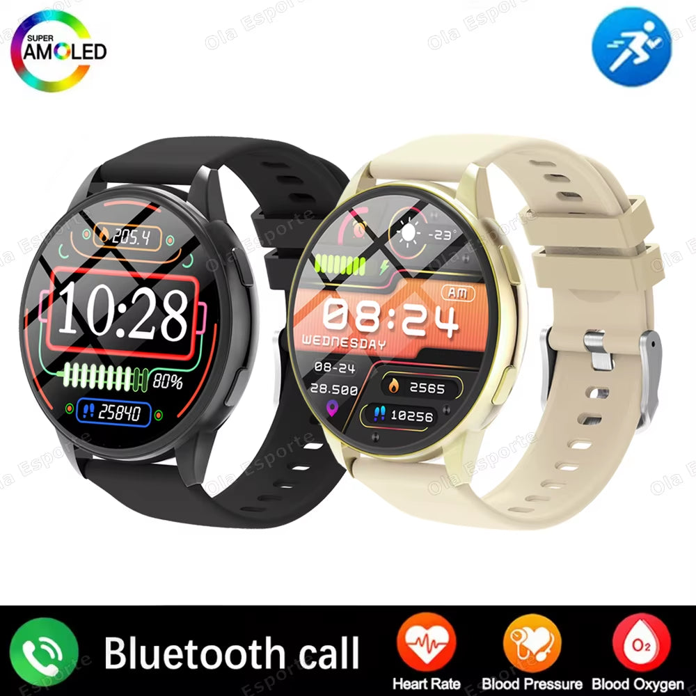 Bluetooth Call Smart Watch 1.5'' Women Custom Dials Smartwatch Waterproof Music Watches HD Full Touch Bracelet Clock for Samsung