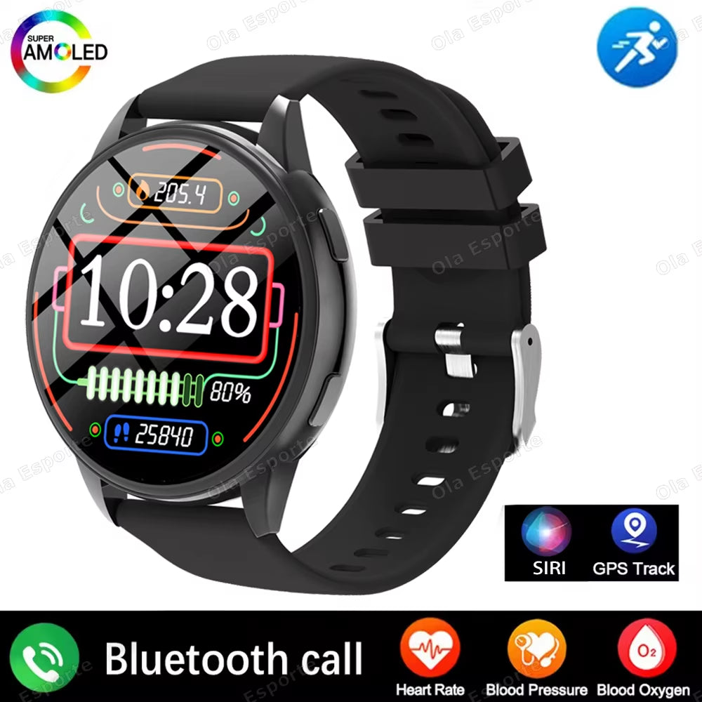 Bluetooth Call Smart Watch 1.5'' Women Custom Dials Smartwatch Waterproof Music Watches HD Full Touch Bracelet Clock for Samsung