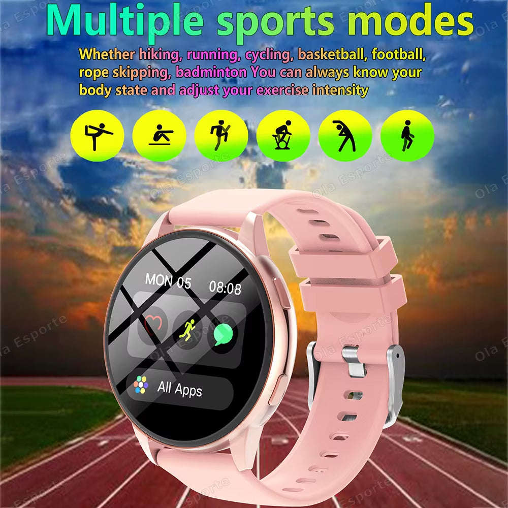 Bluetooth Call Smart Watch 1.5'' Women Custom Dials Smartwatch Waterproof Music Watches HD Full Touch Bracelet Clock for Samsung
