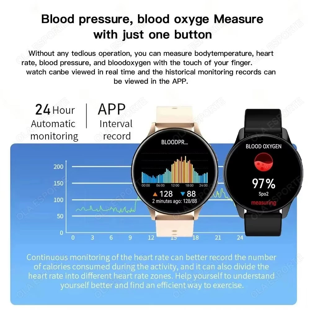 For Samsung Galaxy Gt1 Smartwatch GPS Fitness Tracker Watch 6 Bluetooth Call Watches for Man Heart Rate Monitor Watch Men Women