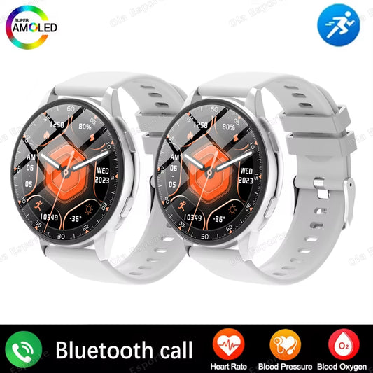 Bluetooth Call Smart Watch 1.5'' Women Custom Dials Smartwatch Waterproof Music Watches HD Full Touch Bracelet Clock for Samsung