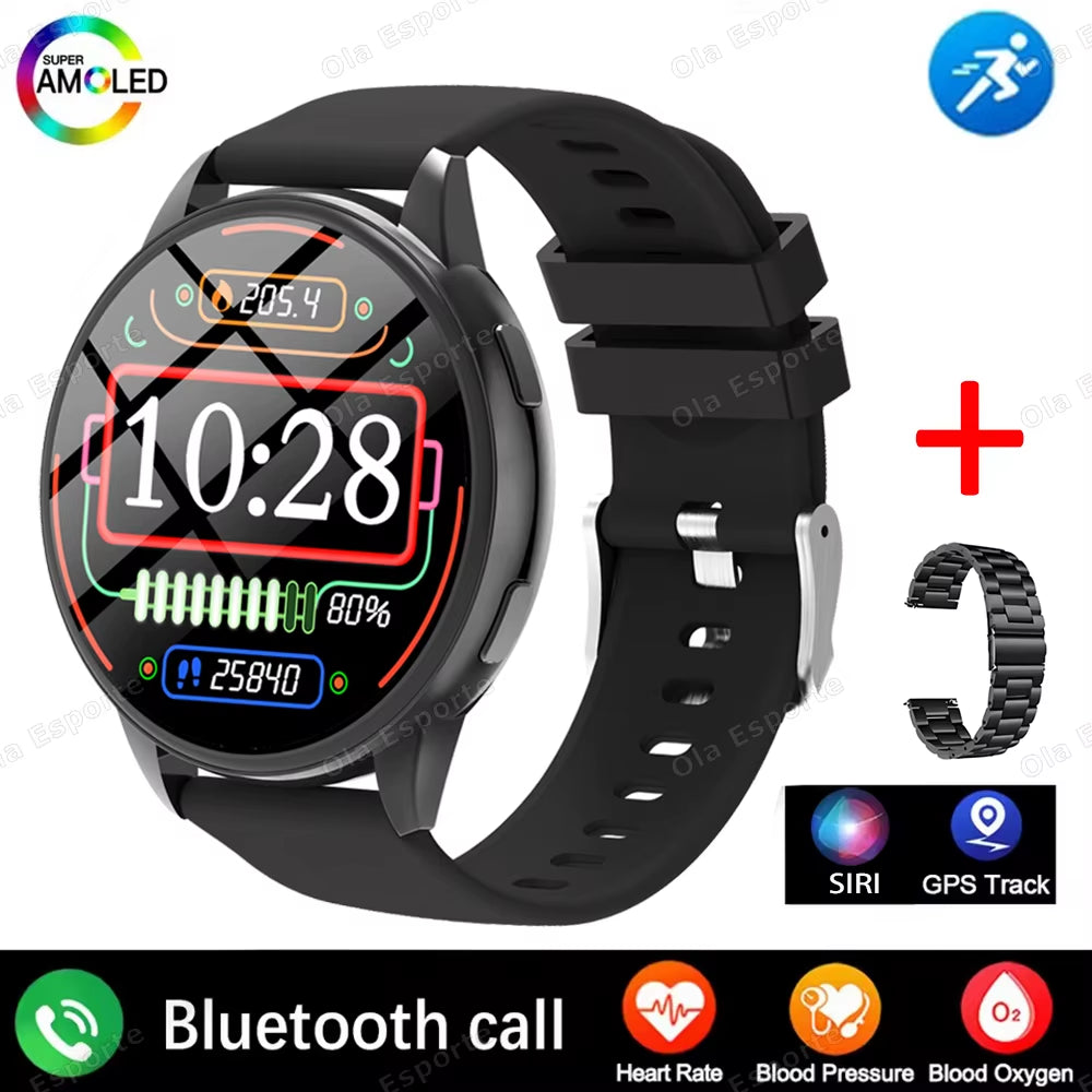 Bluetooth Call Smart Watch 1.5'' Women Custom Dials Smartwatch Waterproof Music Watches HD Full Touch Bracelet Clock for Samsung