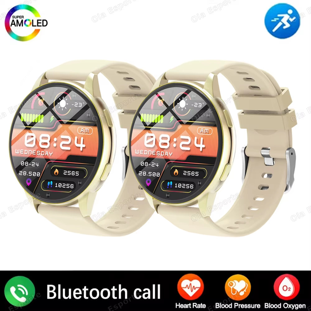 Bluetooth Call Smart Watch 1.5'' Women Custom Dials Smartwatch Waterproof Music Watches HD Full Touch Bracelet Clock for Samsung